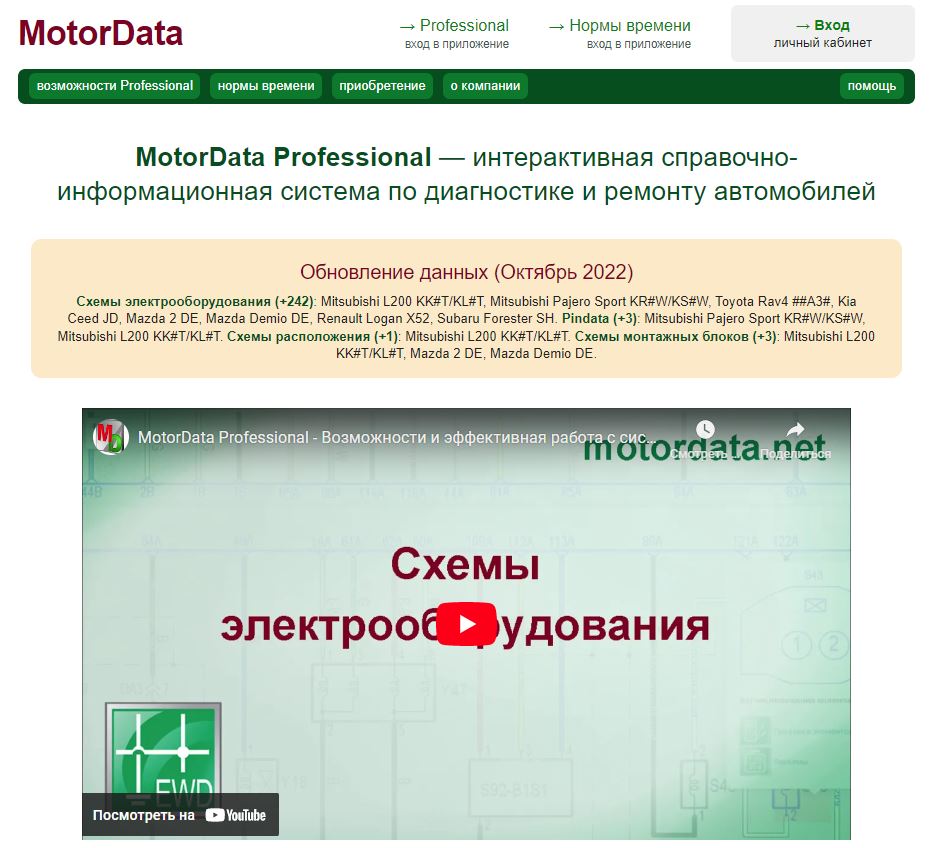 Система MotorData для сервисов и автовладельцев | ЕвроАвто