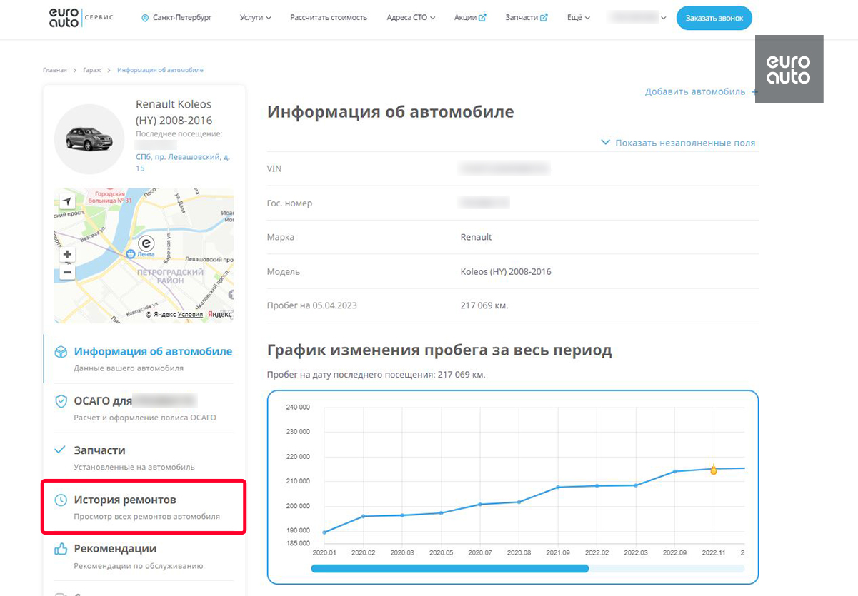 Свой гараж теперь в Личном кабинете: возможности и услуги | ЕвроАвто