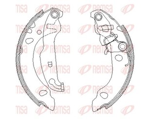 Колодки барабанные к-кт для Ford KA 1996-2008 новый