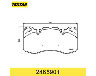 Колодки тормозные передние к-кт для Land Rover Range Rover III (LM) 2002-2012 новый