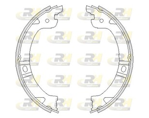 Колодки ручного тормоза к-кт для Chrysler Voyager/Caravan 1996-2001 новый