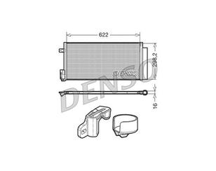 Радиатор кондиционера (конденсер) для Opel Corsa D 2006-2015 новый