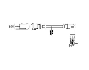 Провод высокого напряжения для Skoda Octavia (A5 1Z-) 2004-2013 новый