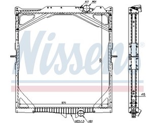 Радиатор основной для Volvo TRUCK FH 2008-2013 новый