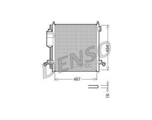 Радиатор кондиционера (конденсер) для Mitsubishi L200 (KB) 2006-2016 новый