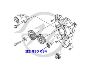 Ролик дополнительный ремня ГРМ для Chevrolet Rezzo 2005-2010 новый