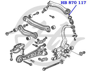 Опора шаровая задней подвески для Honda Accord IV 1990-1993 новый