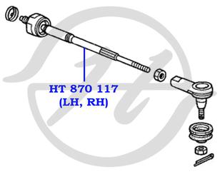 Тяга рулевая для Honda HR-V 1999-2005 новый