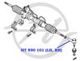 Наконечник рулевой Hanse HT890101