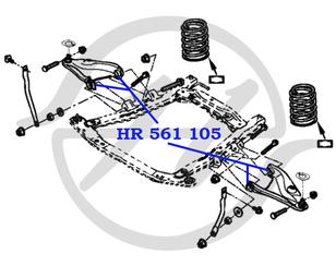 Сайлентблок переднего рычага для Renault Logan 2005-2014 новый