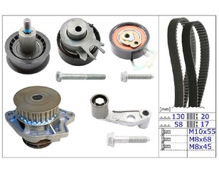 Насос водяной (помпа) + к-кт ремня ГРМ для Audi A2 [8Z0] 2000-2005 новый