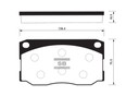 Колодки тормозные передние к-кт Sangsin SP1080