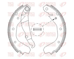 Колодки барабанные к-кт для Opel Kadett E 1984-1992 новый