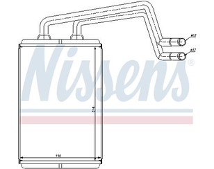 Радиатор отопителя для Hyundai Coupe (GK) 2002-2009 новый