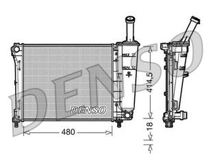 Радиатор основной для Ford KA 2008-2016 новый