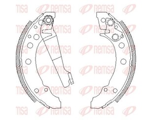 Колодки барабанные к-кт для VW Scirocco 1983-1991 новый