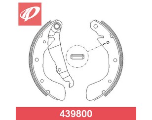 Колодки барабанные к-кт для Daewoo Espero 1991-1999 новый