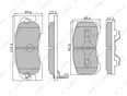 Колодки тормозные передние к-кт Lynx BD-2401