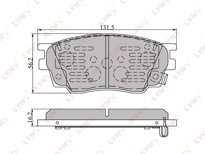 Колодки тормозные передние к-кт