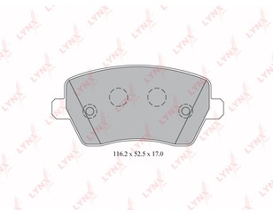 Колодки тормозные передние к-кт для Renault Modus 2004-2012 новый