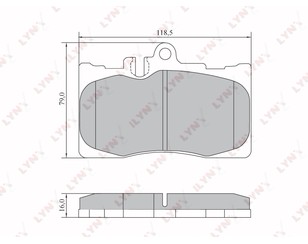 Колодки тормозные передние к-кт для Lexus LS 430 (UCF30) 2000-2006 новый