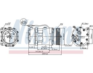 Компрессор системы кондиционирования для Ford Galaxy 1995-2006 новый