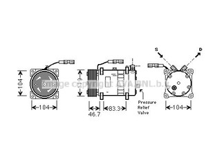 Компрессор системы кондиционирования для MAN 4-Serie TGA 2000-2008 новый