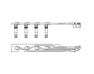 Провода высокого напряж. к-кт для VW Golf IV/Bora 1997-2005 новый