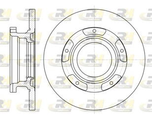 Диск тормозной задний для Ford Transit 2006-2013 новый