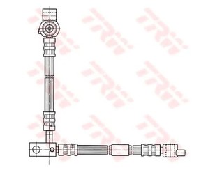 Шланг тормозной передний правый для Nissan Primera P12E 2002-2007 новый