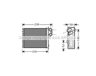 Радиатор отопителя для Renault Sandero 2009-2014 новый