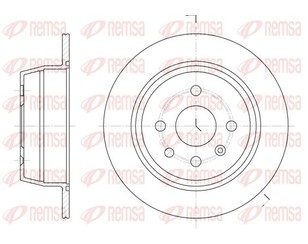 Диск тормозной задний для Opel Astra F 1991-1998 новый