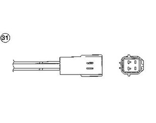 Датчик кислородный/Lambdasonde для Nissan NV200 (M20) 2009> новый