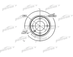 Диск тормозной задний для Citroen Xantia 1998-2001 новый