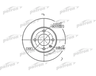 Диск тормозной передний не вентилируемый для VW Polo Classic 1995-2002 новый