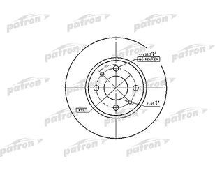 Диск тормозной задний для Fiat Croma 1990-1996 новый