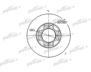 Диск тормозной передний вентилируемый для Mazda 323 1980-1989 новый