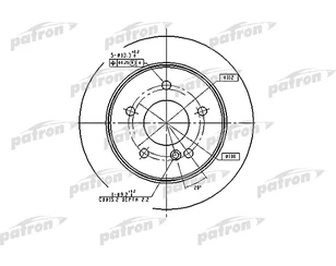 Диск тормозной задний для Mercedes Benz W201 1982-1993 новый