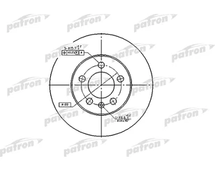 Диск тормозной передний вентилируемый для VW Fox 2005-2011 новый