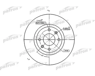 Диск тормозной передний вентилируемый для Citroen C4 Grand Picasso 2006-2014 новый