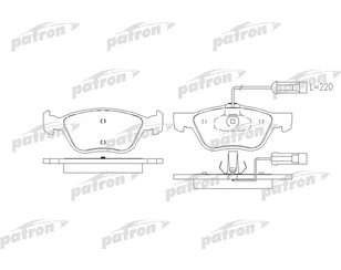 Колодки тормозные передние к-кт для Fiat Multipla 1999-2010 новый