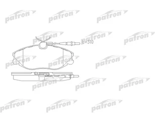 Колодки тормозные передние к-кт для Peugeot 406 1999-2004 новый