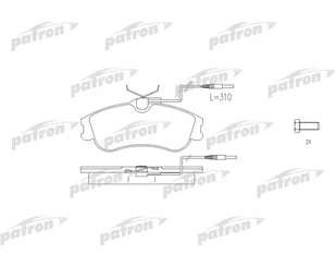 Колодки тормозные передние к-кт для Citroen Xsara 1997-2000 новый