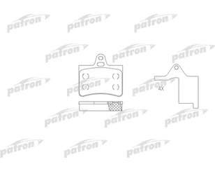 Колодки тормозные задние дисковые к-кт для Citroen C5 2001-2004 новый