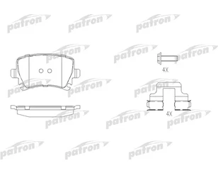 Колодки тормозные задние дисковые к-кт для Audi A6 [C6,4F] 2004-2011 новый