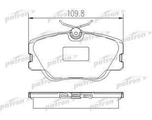 Колодки тормозные передние к-кт для Mercedes Benz Bus 207D-410 1981-1995 новый