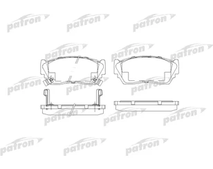 Колодки тормозные передние к-кт для Nissan 100NX (B13) 1990-1994 новый