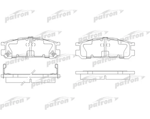 Колодки тормозные задние дисковые к-кт для Subaru SVX 1992-1997 новый