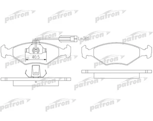 Колодки тормозные передние к-кт для Fiat Albea 2002-2012 новый