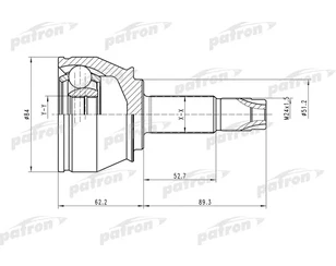 ШРУС наружный передний для Fiat Albea 2002-2012 новый